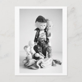 Postal Retrato de muñeca - Familia de muñecas antiguas