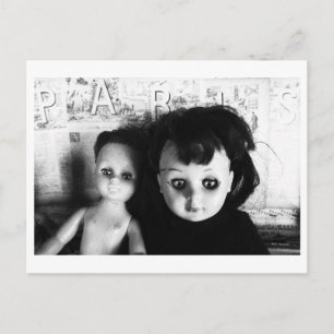 Postal Retrato de muñeca - Hermanas muñeca