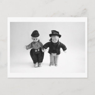 Postal Retrato de muñeca - Muñecas saltarinas