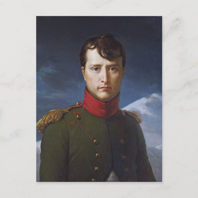 Postal Retrato de Napoleón Bonaparte Primer Cónsul (Anverso)