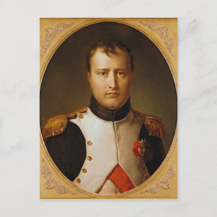 Postal Retrato de Napoleón en uniforme