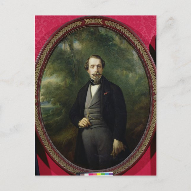 Postal Retrato de Napoleón III c.1857 (Anverso)