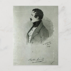 Postal Retrato de Napoleón III como joven, 1839