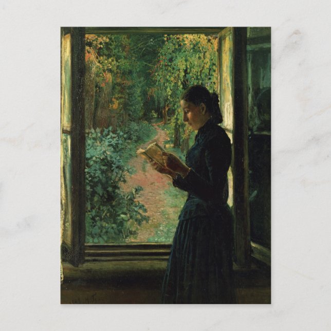 Postal Retrato de Natalia Petrunkevitsin, 1893 (Anverso)