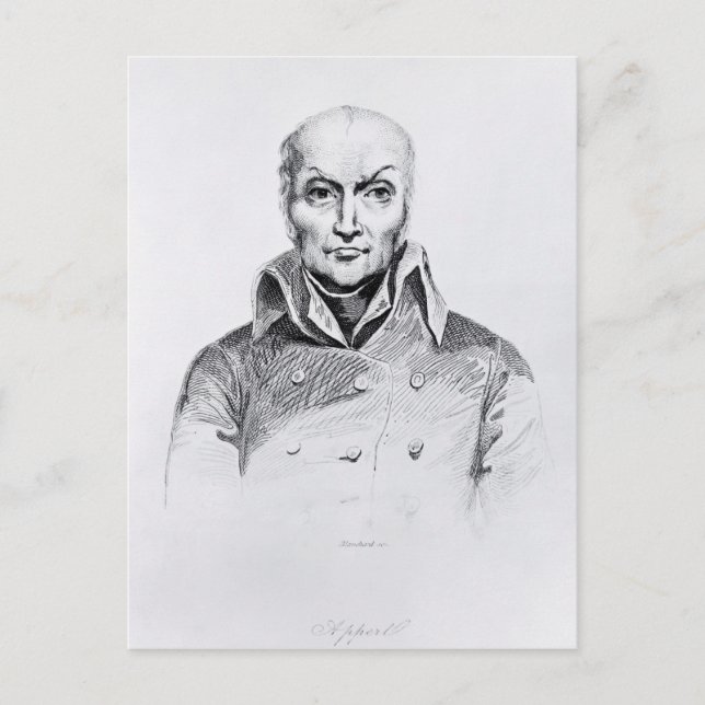 Postal Retrato de Nicolas Appert (Anverso)