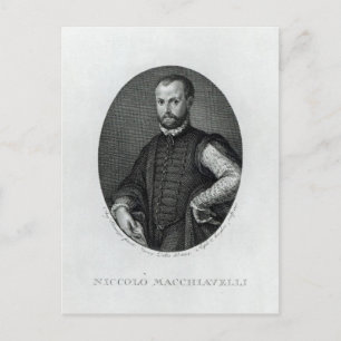 Postal Retrato de Nicolás Maquiavelo