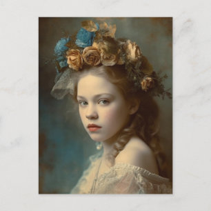 Postal Retrato de niño victoriano magnífico