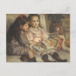 Postal Retrato de niños de Caillebotte por Pierre Renoir