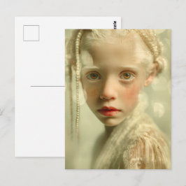 Postal Retrato de niños soñadores  Luz susurrada Niño