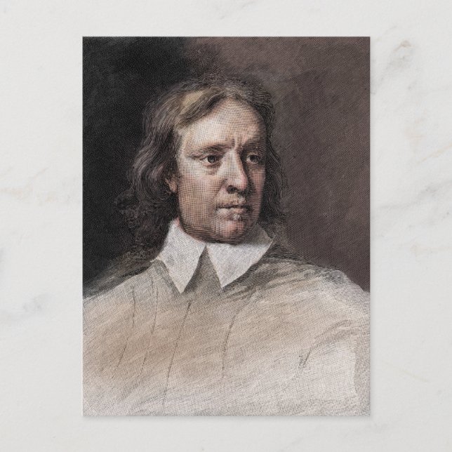 Postal Retrato de Oliver Cromwell (Anverso)