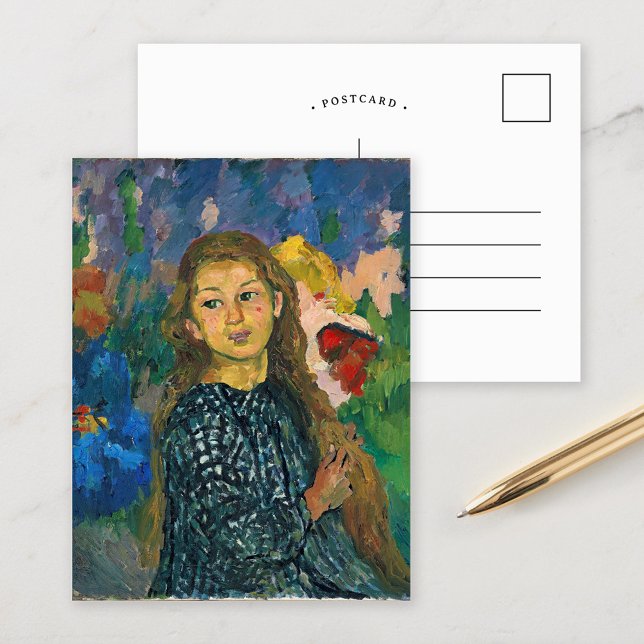 Postal Retrato de Ottilia | Giovanni Giacometti (Subido por el creador)