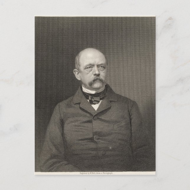 Postal Retrato de Otto von Bismarck (Anverso)