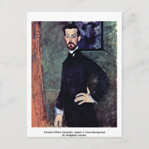 Postal Retrato De Paul Alexander Por Modigliani Amedeo