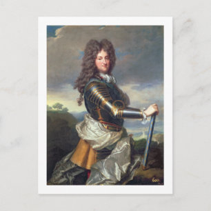 Postal Retrato de Philippe de Orleans (1674-1723) (aceite