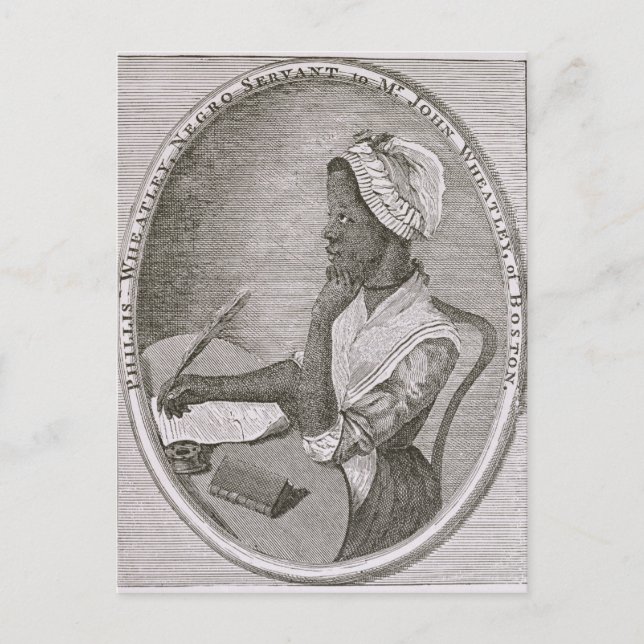 Postal Retrato de Phillis Wheatley (Anverso)