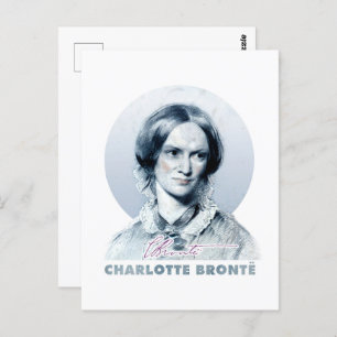 Postal Retrato de pintura de Charlotte Bronte Richmond