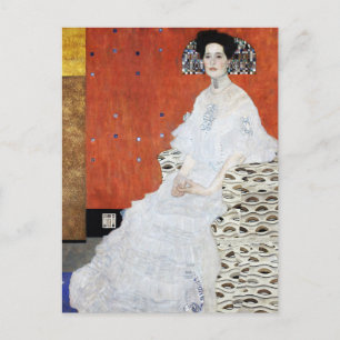 Postal Retrato de pintura de mujer por Gustav Klimt
