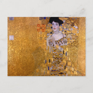 Postal Retrato de pintura de mujer por Gustav Klimt