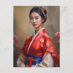 Postal Retrato de princesa china
