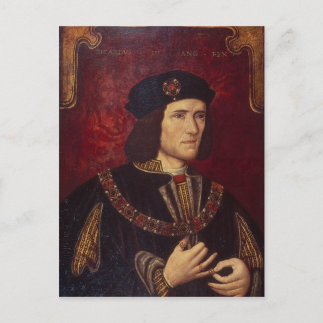 Postal Retrato de rey Richard III (Anverso)