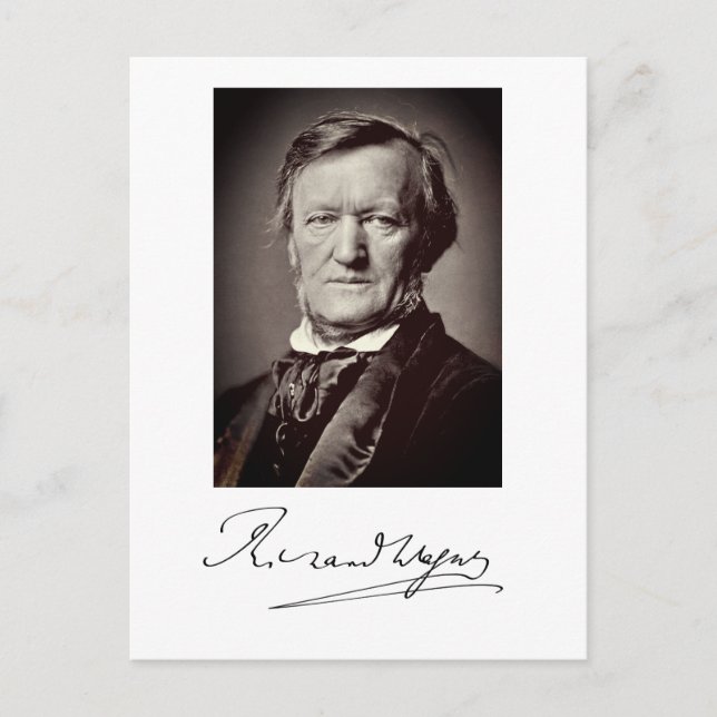 Postal Retrato de Richard Wagner (Anverso)