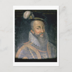Postal Retrato de Robert Dudley (1532-88) Earl of Leices