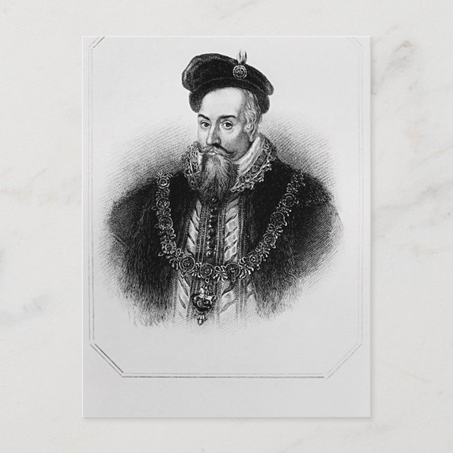Postal Retrato de Robert Dudley, primer Conde de (Anverso)