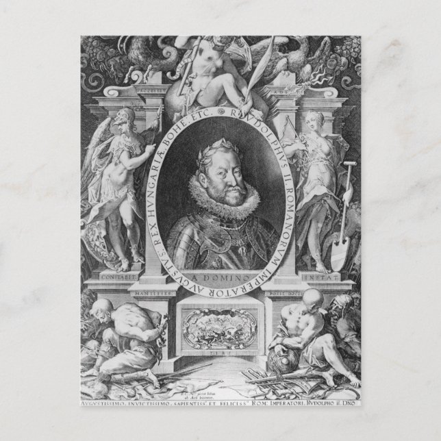 Postal Retrato de Rudolph II (Anverso)