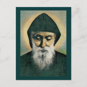 Postal Retrato de Saint Charbel