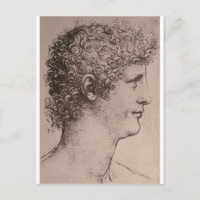 Postal Retrato de Salai (Anverso)