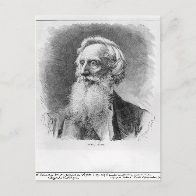 Postal Retrato de Samuel Morse (Anverso)