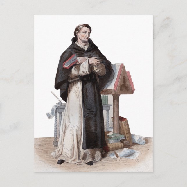 Postal Retrato de San Bernardo de Clairvaux (Anverso)