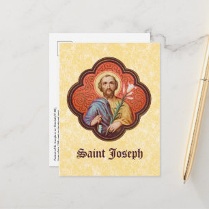 Postal Retrato de San José en un octófolio (TF 02)