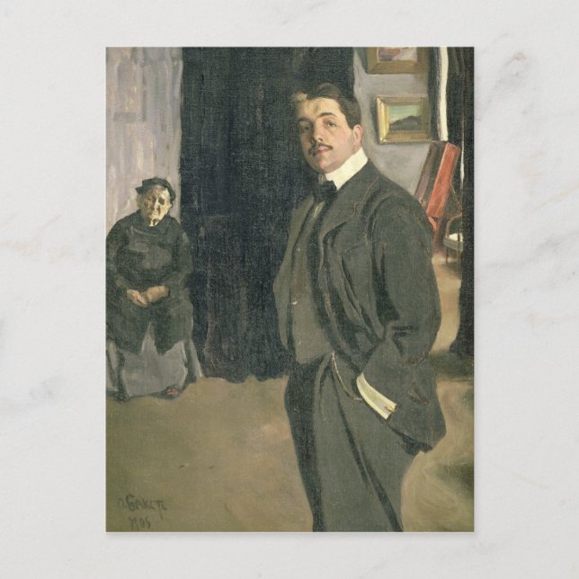 Postal Retrato de Sergei Pavlovich Diaghilev (Anverso)