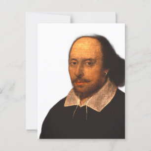 Postal Retrato de Shakespeare