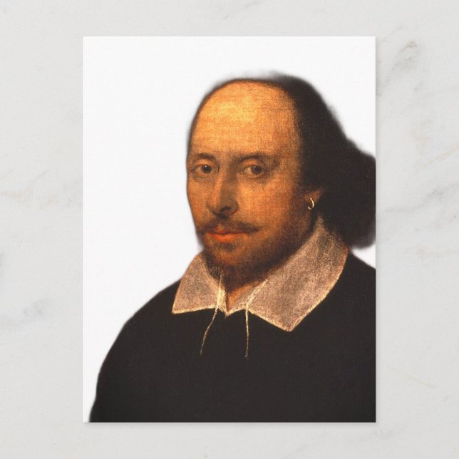 Postal Retrato de Shakespeare (Anverso)