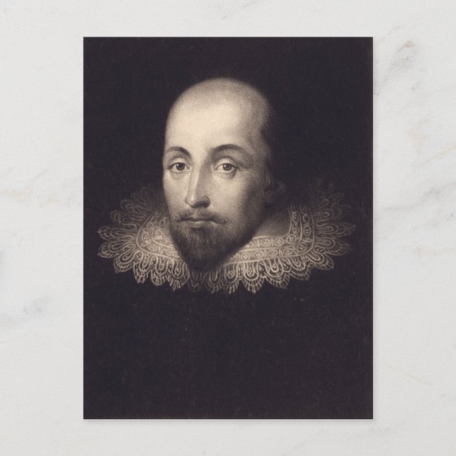 Postal "Retrato de Shakespeare" (Anverso)