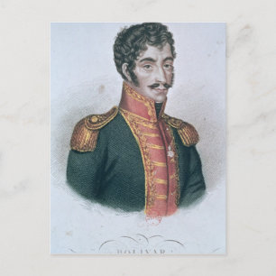 Postal Retrato de Simon Bolivar