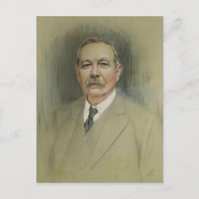 Postal Retrato de Sir Arthur Conan Doyle (Anverso)