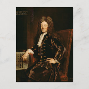 Postal Retrato de Sir Christopher Wren 1711