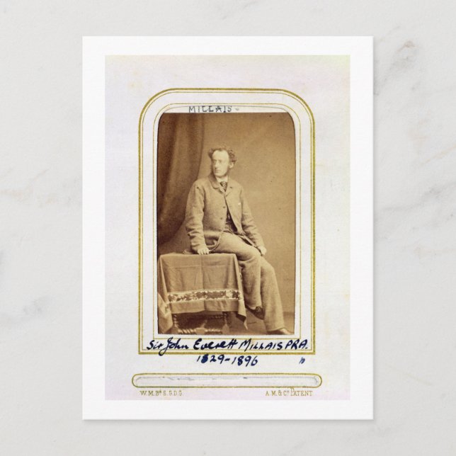 Postal Retrato de Sir John Everett Millais (1829-96) (al (Anverso)