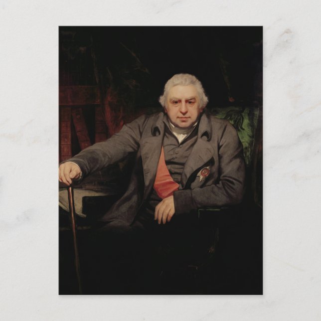 Postal Retrato de Sir Joseph Banks, 1810 (Anverso)