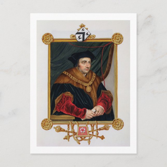 Postal Retrato de Sir Thomas More (1478-1535) de 'Memo (Anverso)