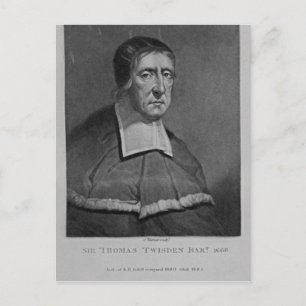 Postal Retrato de Sir Thomas Twisden