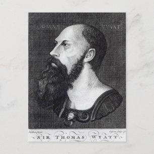Postal Retrato de Sir Thomas Wyatt
