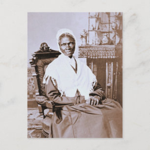Postal Retrato de Sojourner Verdad alrededor de 1870