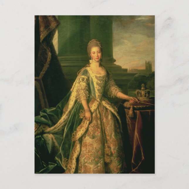 Postal Retrato de Sophie Charlotte (Anverso)