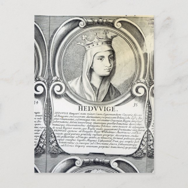 Postal Retrato de St. Jadwiga (Anverso)