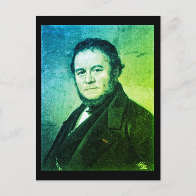 Postal Retrato de Stendhal (Anverso)
