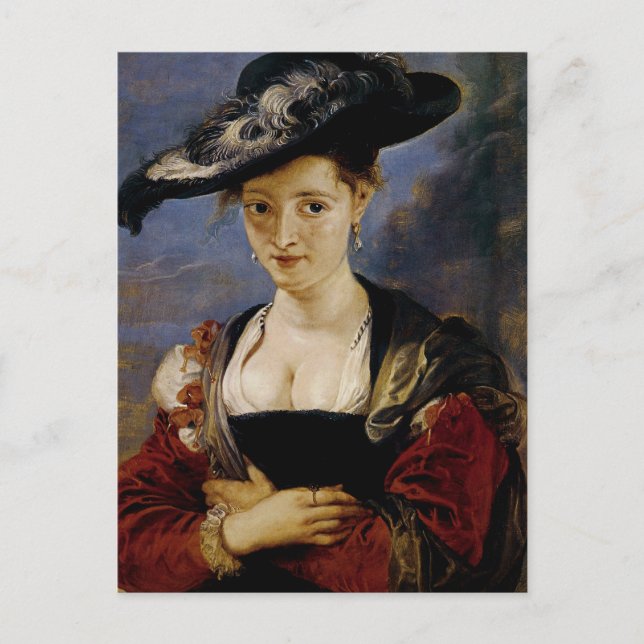 Postal Retrato de Suzanne Fourment (Anverso)